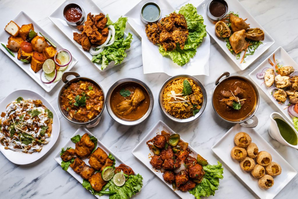 Best starters and pani puri at Pista House restaurant Hyderabad with variety of snacks